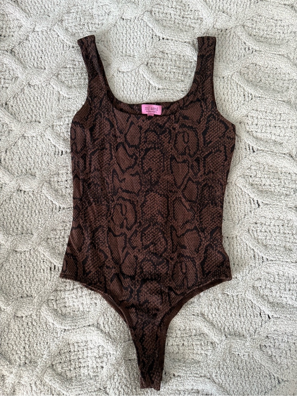 miami by Francesca’s Snake-Print Body Suit